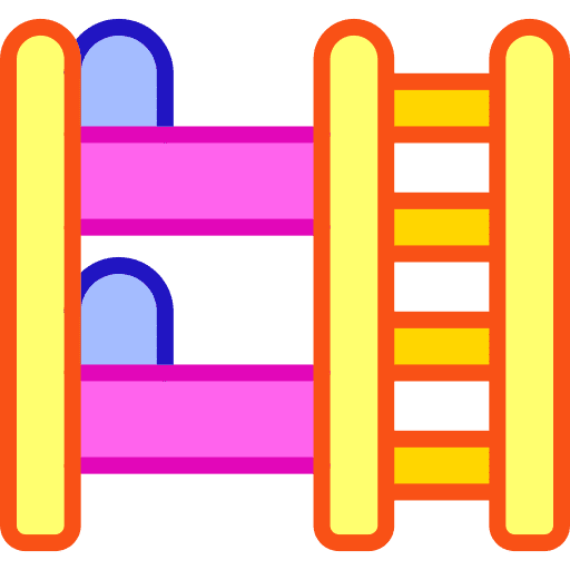 Bunk bed bedroom holidays bed icon Bunk bed bedroom holidays bed icon