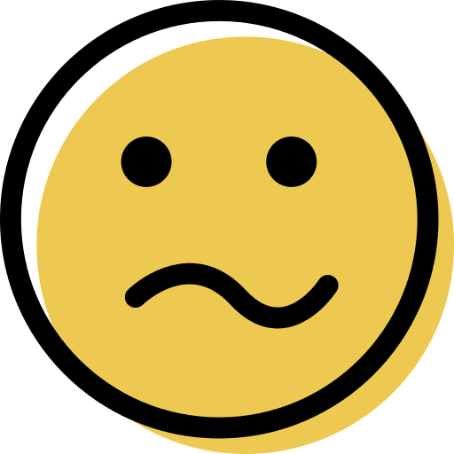 Confused smiling interface weird icon