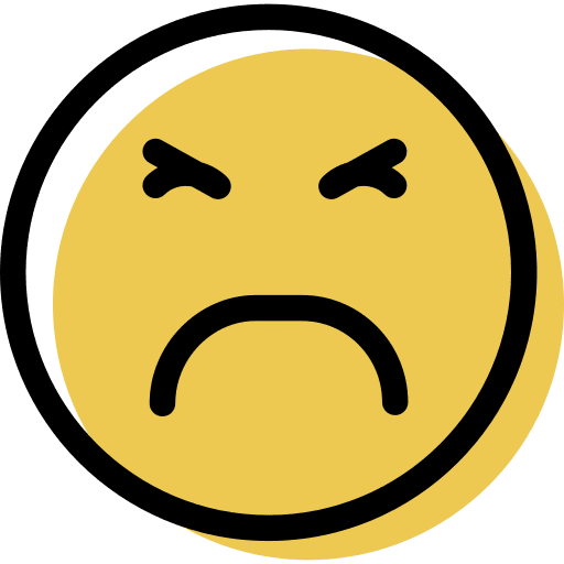 Sad sad smiley feelings icon