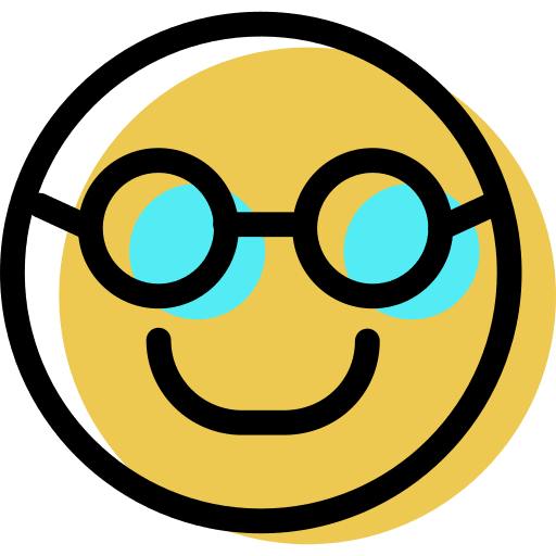Cool people emoticon smiley icon Cool people emoticon smiley icon