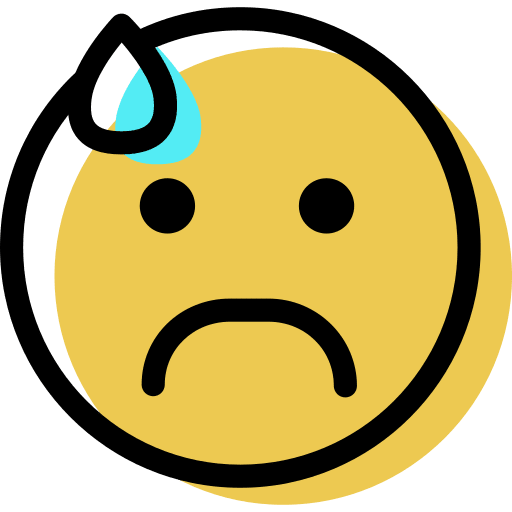 Nervous smiling smiley feelings icon Nervous smiling smiley feelings icon