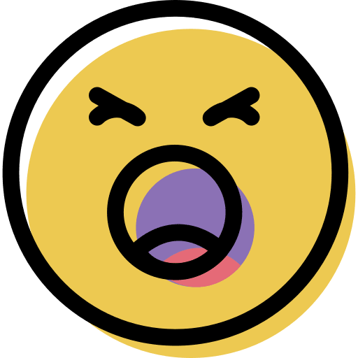 Shouting emotion face smiling icon Shouting emotion face smiling icon