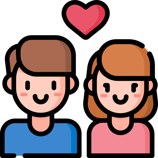 Couple people woman man icon