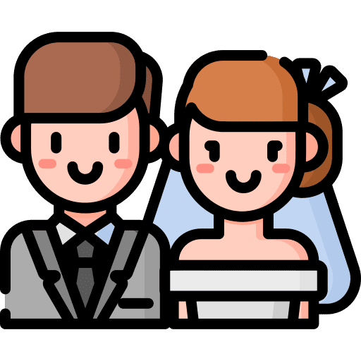 Married wedding couple groom people icon Married wedding couple groom people icon