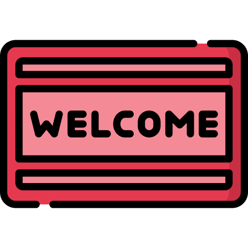 Doormat furniture and household welcome doormat icon Doormat furniture and household welcome doormat icon
