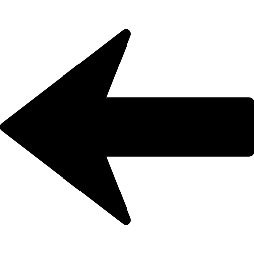 Arrow to the left silhouette arrow left arrow arrow left icon