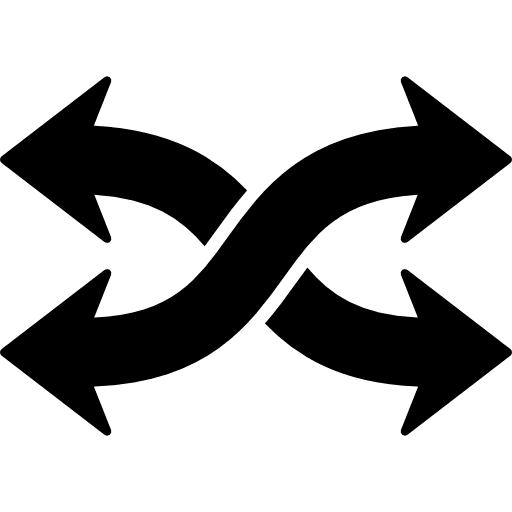 Arrows mix couple flexible arrow icon