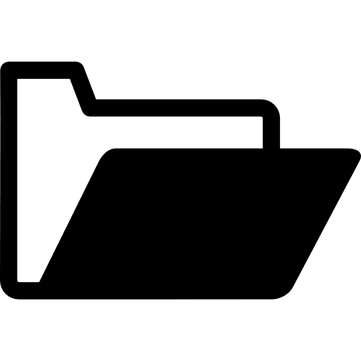 Open folder black and white variant folders folder interface icon