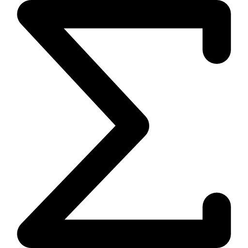 Sum sign sign sum signs icon