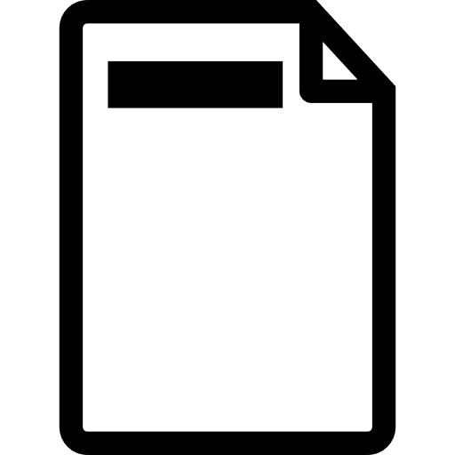 Document header design interface document icon