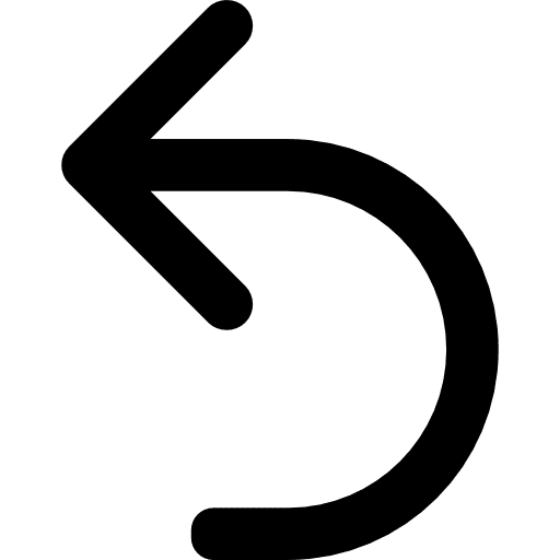 Undo arrow curved undo arrow icon