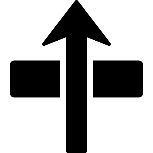 Arrow through through arrows arrow icon