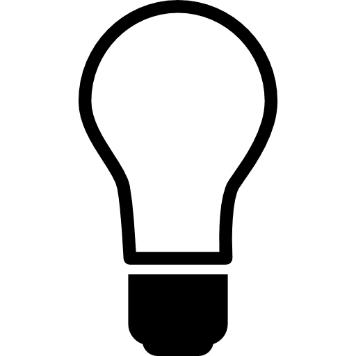 Light bulb off lights interface lightbulb icon