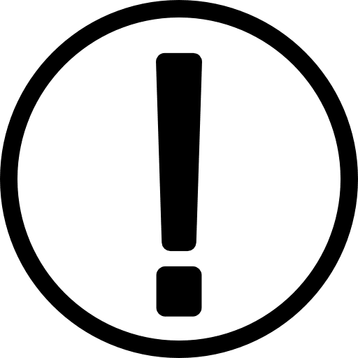 Circle outline with exclamation point exclamation point exclamation circle icon