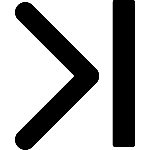 Navigate to end symbol basic app interface icon