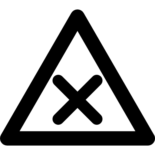 Warning harmful sign symbol signs warning icon