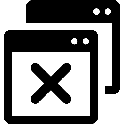 Windows close symbols window basic app icon