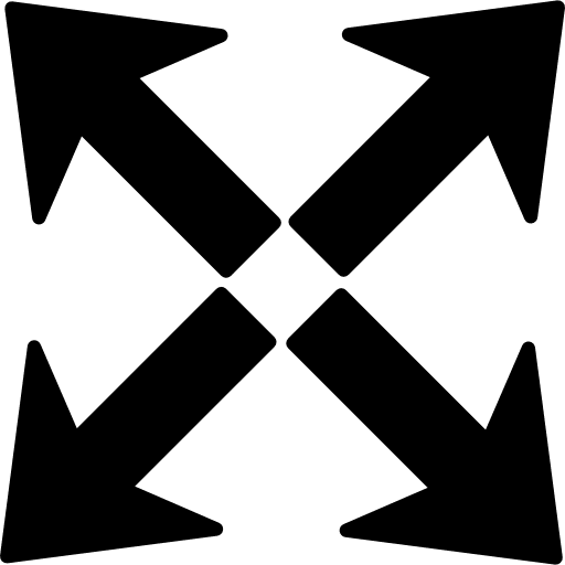 Arrows group interface symbol to expand arrow expand spread icon