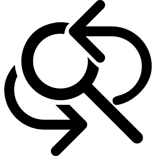 Find and replace arrows interface symbol icon