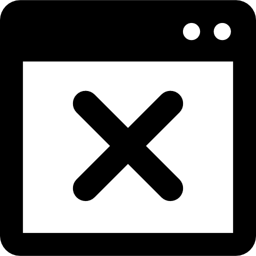 Window close windows interface close icon