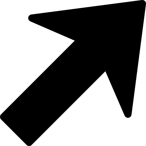 Arrow up right arrow arrows ascendant icon