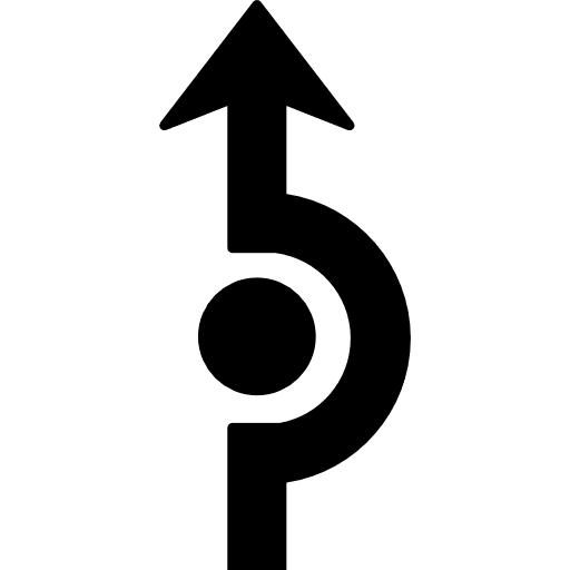 Arrow curving around a circle circle arrows curved arrow icon