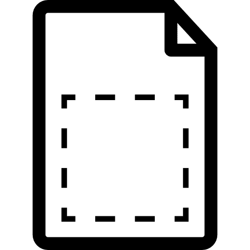 Document with selection box interface select document icon