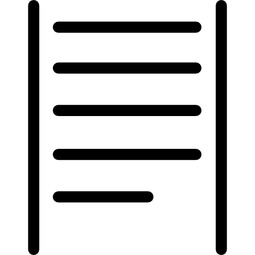 Justified text alignment interface justify text format icon