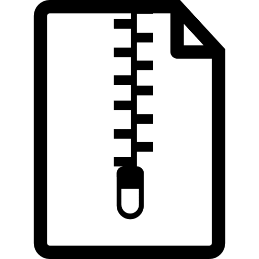 Zip file document variant file zip document icon