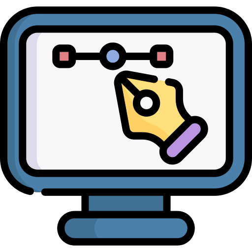 Vector graphic tool ribbon design multimedia icon