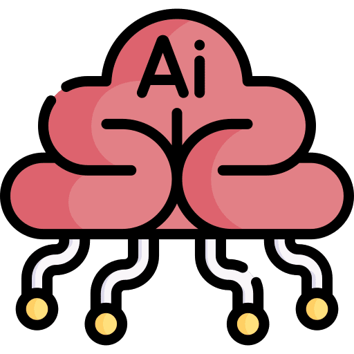 Ai ai brain design icon Ai ai brain design icon