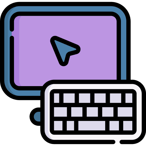 Computer art and design screen keyboard icon Computer art and design screen keyboard icon