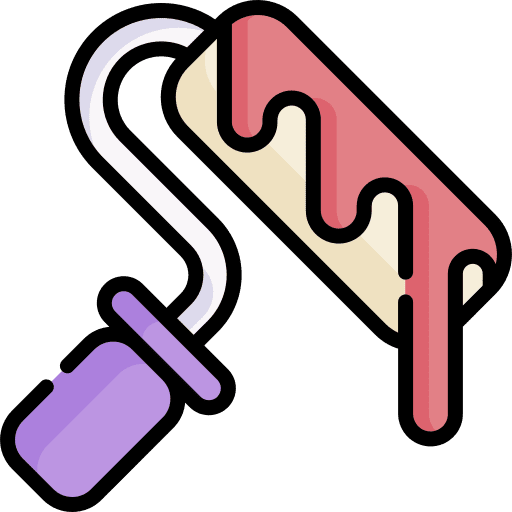 Paint roller painting repair construction icon Paint roller painting repair construction icon