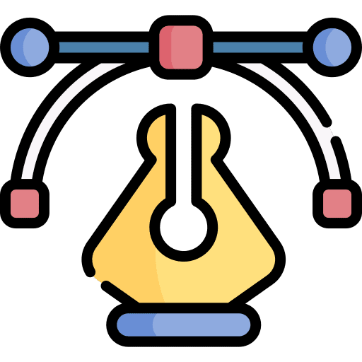 Vector art and design graphics editor graphic tool icon Vector art and design graphics editor graphic tool icon