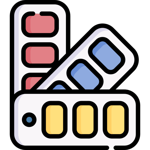 Pantone paint color palette art and design icon Pantone paint color palette art and design icon