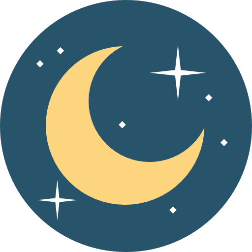 Half moon night weather moon icon