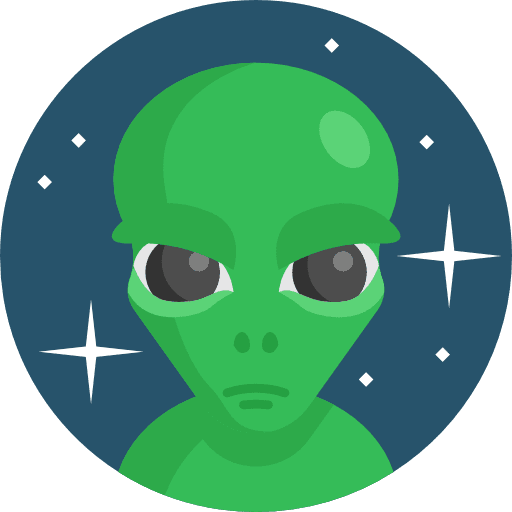 Alien galaxy space people icon