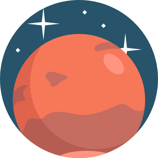 Mars solar system mars planet icon Mars solar system mars planet icon