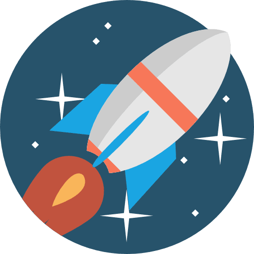 Rocket space ship launch rocket seo and web icon Rocket space ship launch rocket seo and web icon