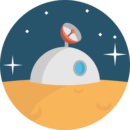 Space station transport fictional science fiction icon Space station transport fictional science fiction icon