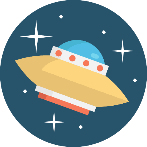 Ufo transportation spaceship alien icon Ufo transportation spaceship alien icon