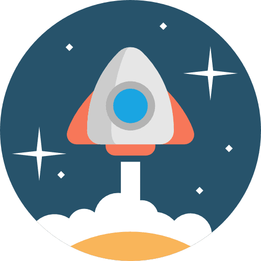 Rocket space ship launch rocket beginning icon Rocket space ship launch rocket beginning icon