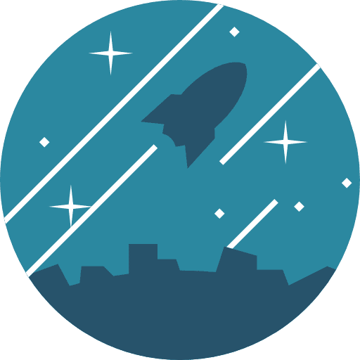 Rocket transport space ship seo and web icon Rocket transport space ship seo and web icon