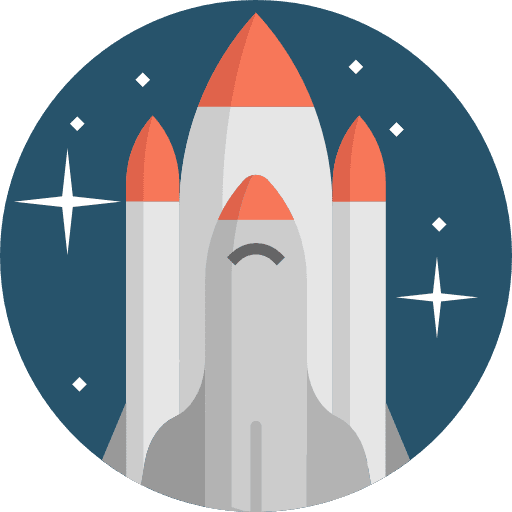 Space shuttle galaxy space transportation icon Space shuttle galaxy space transportation icon