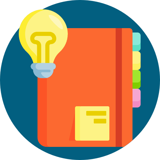 Agenda sketchbook notebook education icon