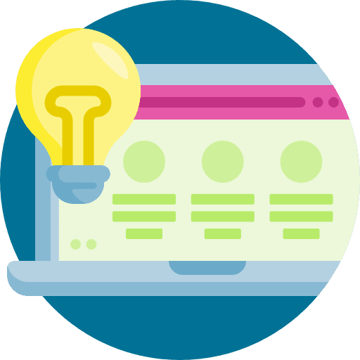 Laptop idea internet technology icon