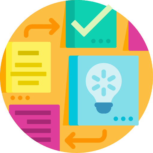 Process check mark hierarchy map icon