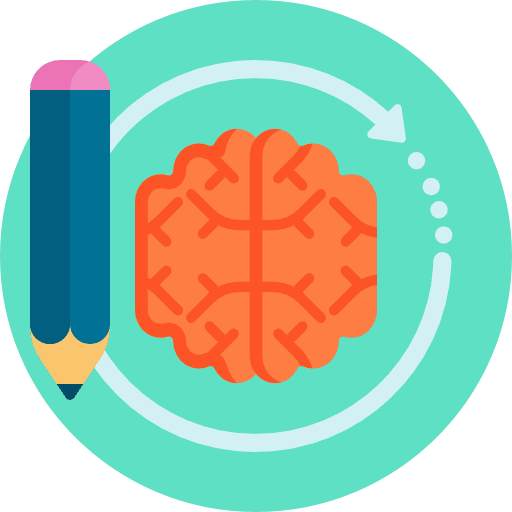 Thinking business idea brains icon