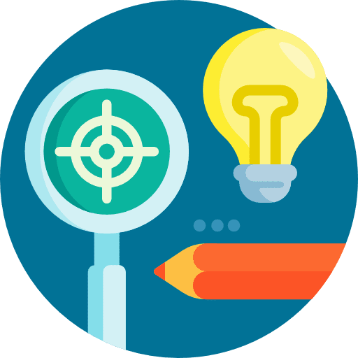 Tools magnifying glass business and finance edit icon