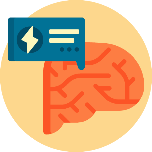 Brainstorm think strategy healthcare and medical icon